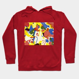 colorful abstract illustration Hoodie